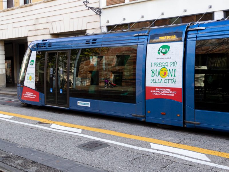 Pubblicità dinamica su Tram - Padova